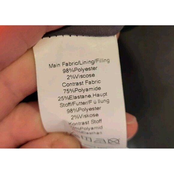 Jack Smith Gray Quilted Stretch Mini Skirt Zip Pockets Sz M Gorpcore Athletic - Picture 6 of 6